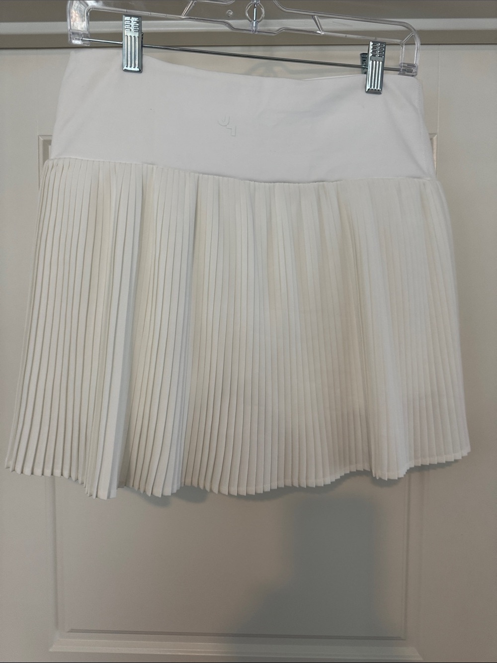 JoyLab White Pleated Skater Skirt